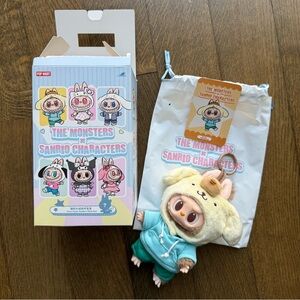 POMPOMPURIN Labubu from THE MONSTERS × Hello Kitty and Friends (Sanrio) Series